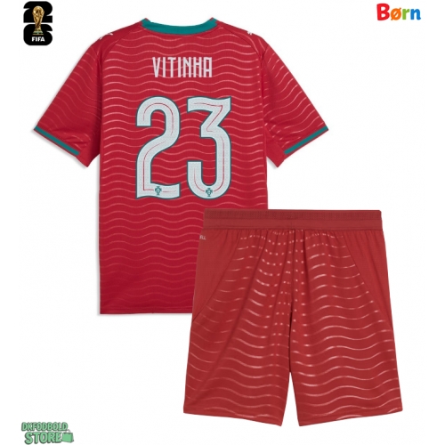 Portugal Vitinha #23 Replika Babytøj Hjemmebanesæt Børn VM 2026 Kortærmet (+ Korte bukser)